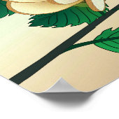 Glazen insecten bekijken - Brood en vlinder Poster (Hoek)