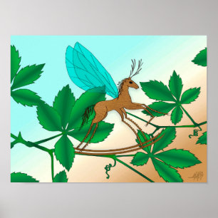 Glazen insecten bekijken - Rockinghorse-Fly Poster