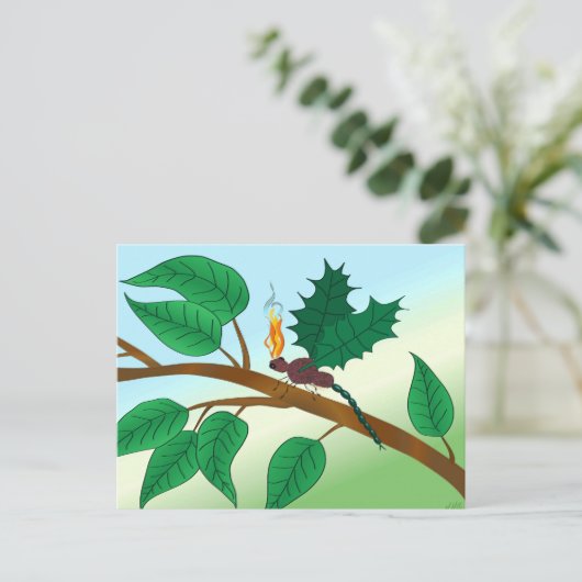 Glazen insecten bekijken - Snapdragon-Fly Briefkaart (Staand voorkant)