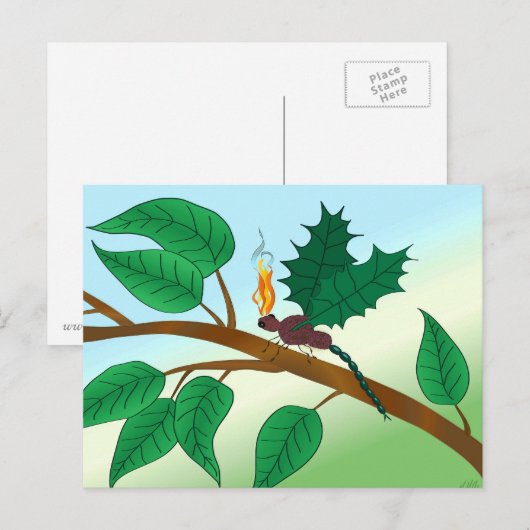 Glazen insecten bekijken - Snapdragon-Fly Briefkaart (Voorkant / Achterkant)