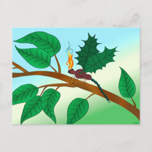 Glazen insecten bekijken - Snapdragon-Fly Briefkaart