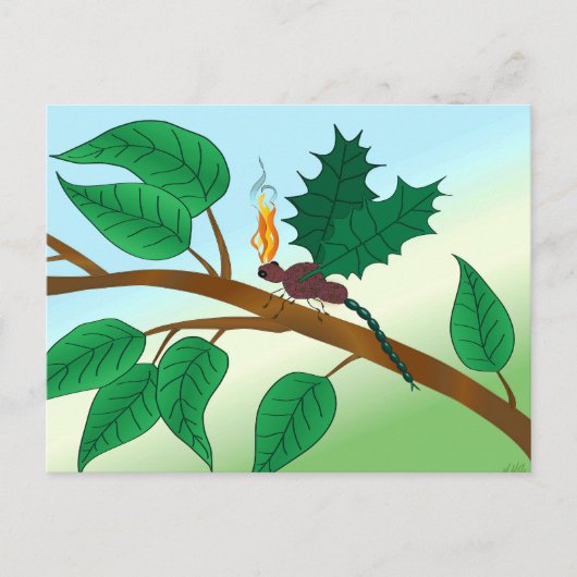 Glazen insecten bekijken - Snapdragon-Fly Briefkaart (Voorkant)