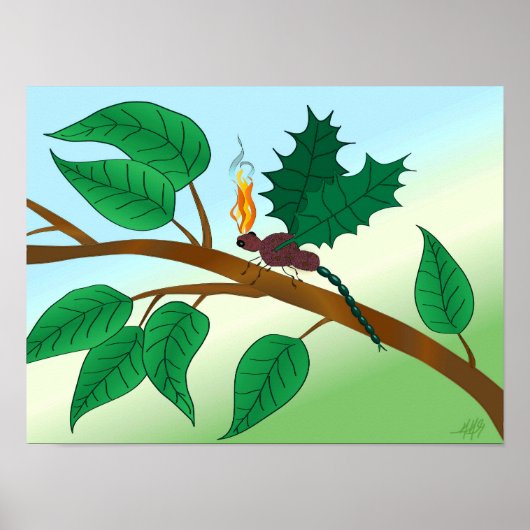 Glazen insecten bekijken - Snapdragon-Fly Poster (Voorkant)