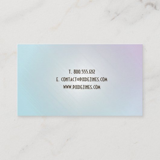 Glazen installateurs, visitekaartjes (Achterkant)