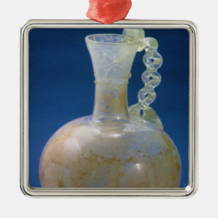 Glazen jug, Roman, derde eeuw Metalen Ornament