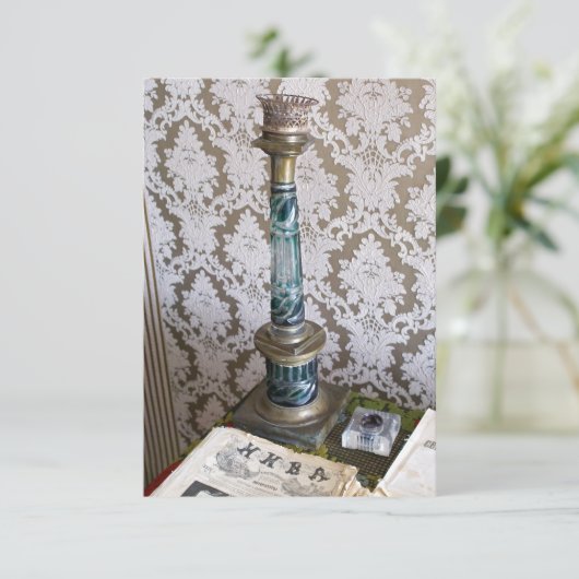  glazen kaarthouder aankondiging (Staand voorkant)