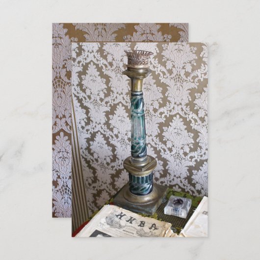  glazen kaarthouder aankondiging (Voorkant / Achterkant)