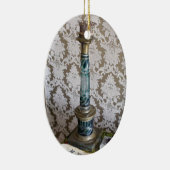  glazen kaarthouder keramisch ornament (Rechts)