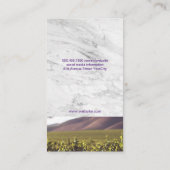 Glazen kaasdruiven | Witte marmer | Wijngaarden Visitekaartje (Achterkant)