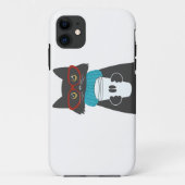 Glazen kat met een kop koffie Case-Mate iPhone case (Achterkant)