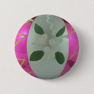  glazen kerstbal Cadeau decor Ronde Button 5,7 Cm