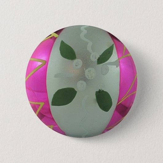  glazen kerstbal Cadeau decor Ronde Button 5,7 Cm (Voorkant)