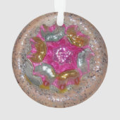  glazen kerstbal roze Antieke juweel Ornament (achterkant)