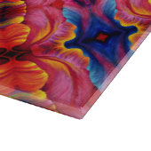 Glazen keuken snijplank - Tulp Abstract (Hoek)