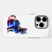 Glazen Kleurrijke Kat Case-Mate iPhone Case (Achterkant (horizontaal))