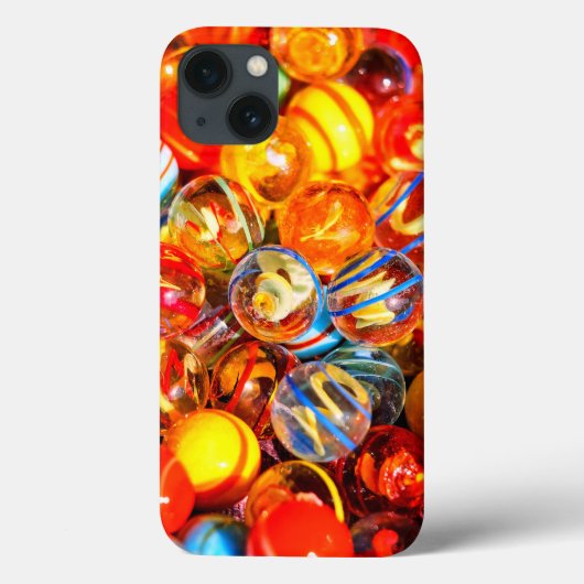 Glazen knikkers kleurrijke nostalgisch Case-Mate iPhone case (Achterkant)