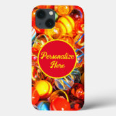 Glazen knikkers kleurrijke nostalgisch Case-Mate iPhone case (Achterkant)