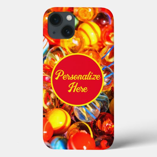 Glazen knikkers kleurrijke  nostalgisch Case-Mate iPhone case (Achterkant)