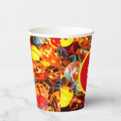 Glazen knikkers kleurrijke nostalgisch papieren bekers (Rechts)