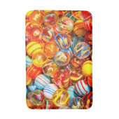 Glazen knikkers kleurrijke rood gele oude school badmat (Voorkant Verticaal)