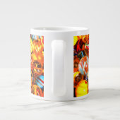 Glazen knikkers  old school kleurrijk grote koffiekop (Achterkant)