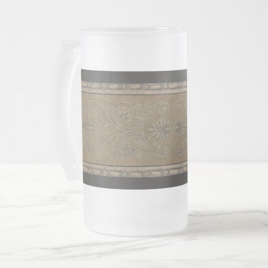 Glazen koffie-microgolf-16-20 matglas bierpul (Voorkant links)