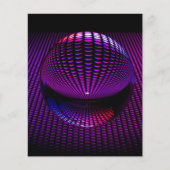 glazen kogel-624819 PAARSE FUTURISTISCHE GLASBALK Flyer (Voorkant)