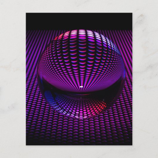 glazen kogel-624819 PAARSE FUTURISTISCHE GLASBALK Flyer (Voorkant)