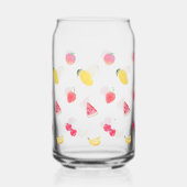 Glazen kopjes - Schattigee vruchten ontwerp (Achterkant)