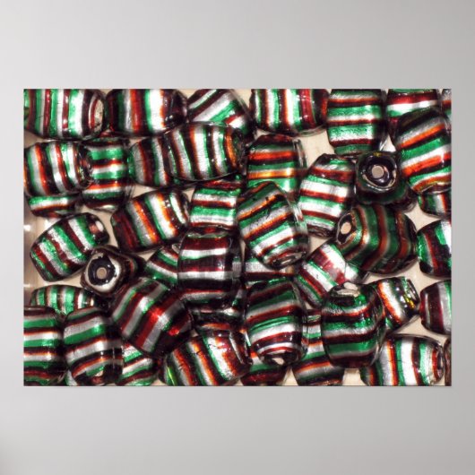 Glazen kralen poster (Voorkant)