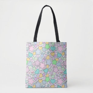 Glazen kralen, sieraden tote bag