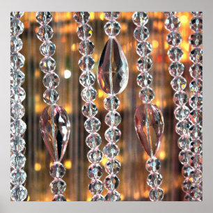 Glazen kristallen poster