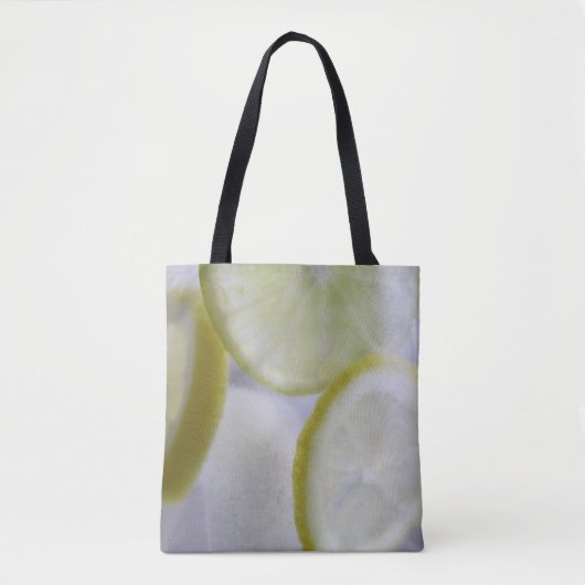 Glazen kruik van Lemon Limoen Ice Water Kleur Tote Bag (Voorkant)