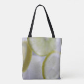 Glazen kruik van Lemon Limoen Ice Water Kleur Tote Bag (Achterkant)