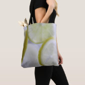 Glazen kruik van Lemon Limoen Ice Water Kleur Tote Bag (Dichtbij)