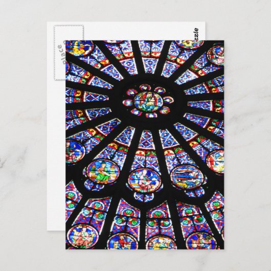 Glazen licht briefkaart (Voorkant / Achterkant)