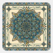 Glazen Lijsten raam Mandala Sticker (Voorkant)