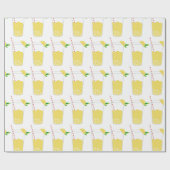 Glazen limonade cadeaupapier (Vlak)