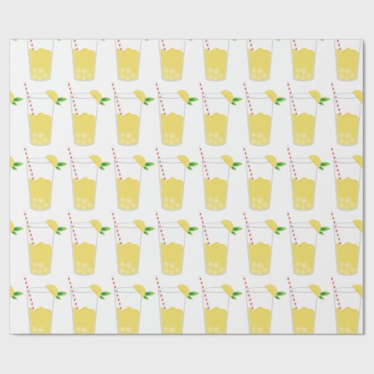 Glazen limonade cadeaupapier (Vlak)