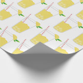 Glazen limonade cadeaupapier (Hoek)