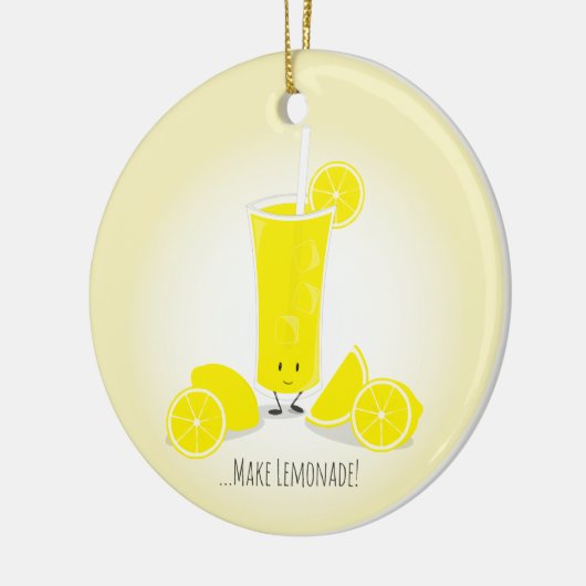 Glazen limonade keramisch ornament (Links)