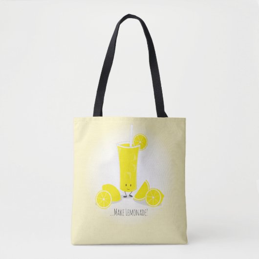 Glazen limonadeglas | Canvas tas (Voorkant)