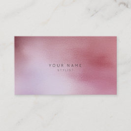 Glazen maaswijdte roze roze roze ombre stylist vip afsprakenkaartje