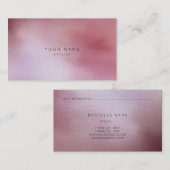 Glazen maaswijdte roze roze roze ombre stylist vip afsprakenkaartje (Voorkant / Achterkant)