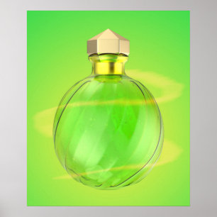 Glazen magische drankfles poster