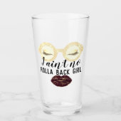 Glazen make-up roze wimper meisje power kiss miss (Voorkant)