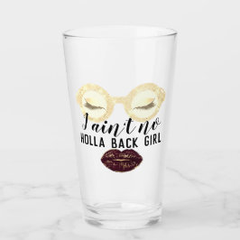 Glazen make-up roze wimper meisje power kiss miss