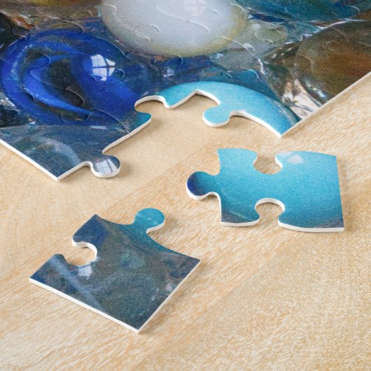 Glazen marbles legpuzzel (Zijkant)