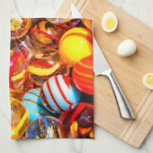 Glazen marbles theedoek (Quarter Fold)