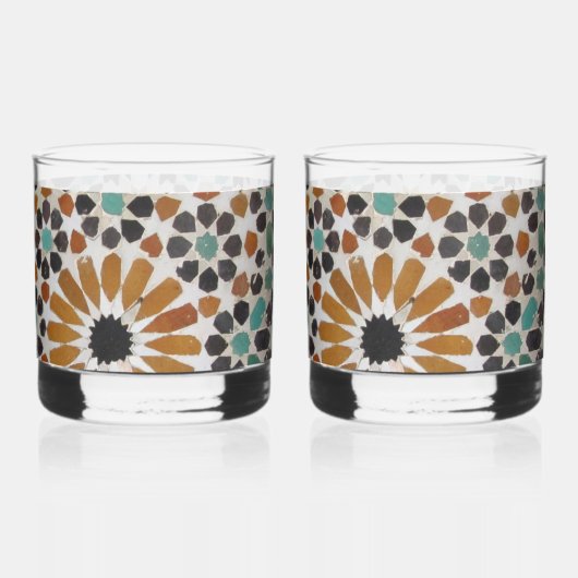 Glazen met Marrakech mozaïk (Achterkant)